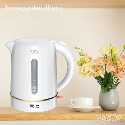 Home & Garden by Albena – Електрическа кана Oliver Voltz Daisy 2200W, 1.7L