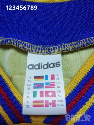 Швеция 1996/1997 оригинална футболна тениска фланелка Adidas Sweden Vintage ретро екип , снимка 5 - Тениски - 52138503