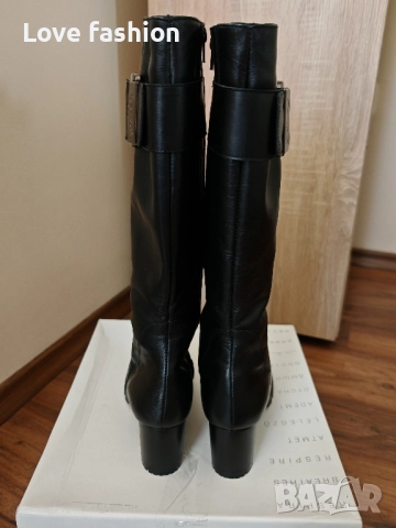 Черни ботуши от естествена кожа , снимка 7 - Дамски ботуши - 51495838