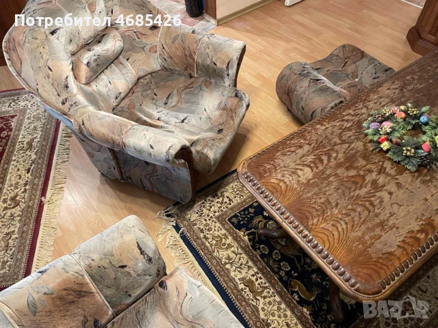 Холна гарнитура и маса, снимка 8 - Дивани и мека мебел - 52821931