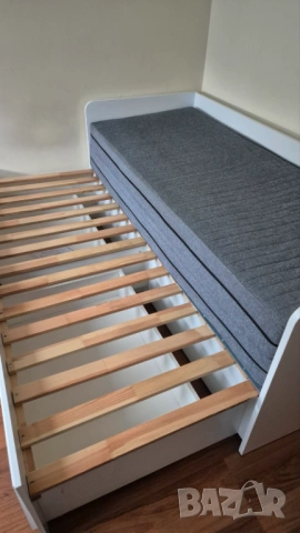 РАЗТЕГАЕМО ЛЕГЛО С 2-ДВОЕН МАТРАК БЕРГЕН 2 Х 80/200 СМ, снимка 3 - Спални и легла - 53303027