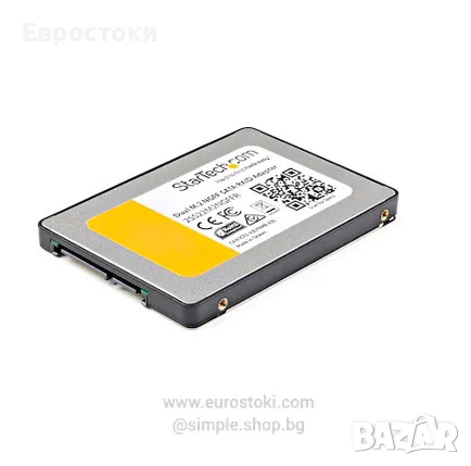 Адаптер StarTechcom Dual M.2 SATA RAID - 2x M.2 SSD към 2.5in SATA (6Gbps) RAID адаптер конвертор , снимка 1 - Кабели и адаптери - 47056952