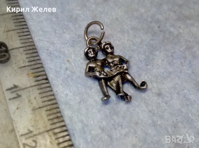 ЗОДИЯ БЛИЗНАЦИ АСТРОЛОГИЧЕН СРЕБЪРЕН МЕДАЛЬОН ЛАКИРАНО СРЕБРО ВИСОКА ПРОБА ХУДОЖЕСТВЕНА РАБОТА 31473, снимка 8 - Колиета, медальони, синджири - 49704769