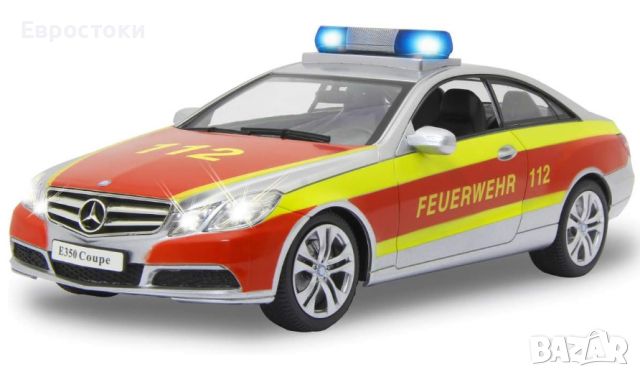 Радиоуправляема кола JAMARA Mercedes-Benz E 350 Coupe Firefighter, снимка 3 - Коли, камиони, мотори, писти - 45592667