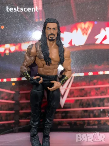 Екшън фигура WWE Roman Reigns Роман Рейнс Elite Series играчка Black + Gold Lining, снимка 7 - Колекции - 49171767