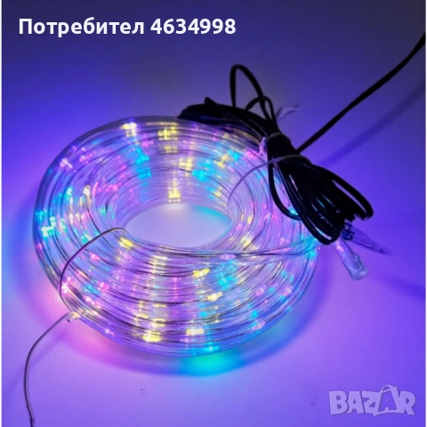 Светлинен LED маркуч Dekor LED Lichterschlauch, 10 м., 200 LED диода, снимка 5 - Лед осветление - 52223309