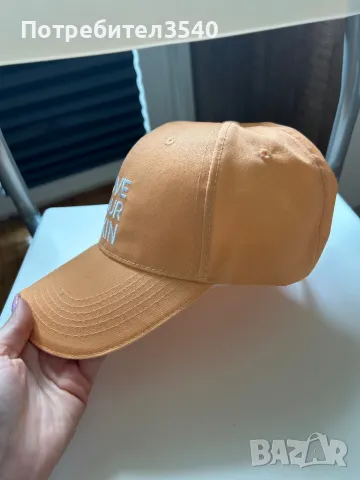 Оранжева шапка с козирка ISDIN, снимка 5 - Шапки - 50204086