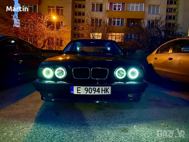 Фарове Depo BMW E34 с ейнджъл айс, снимка 2 - Аксесоари и консумативи - 53719901