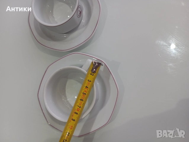 Порцеланов баварски двоен сет за кафе, снимка 7 - Чаши - 52625239