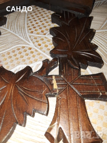 Античен немски часовник Кукувица - Шварцвалд , снимка 2 - Стенни часовници - 53090682