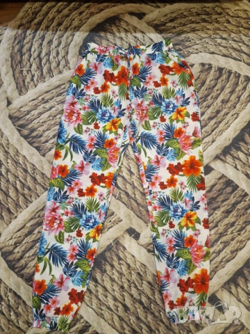 Дамски флорален летен панталон, снимка 3 - Панталони - 54062742