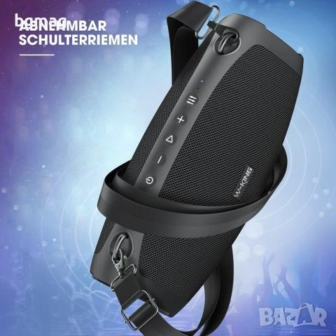 W-King X10 70W безжична Bluetooth тонколонка с безжичен микрофон, снимка 4 - Тонколони - 52069221