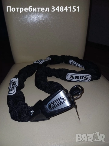 ​НОВА Верига за заключване ABUS Ionus 8900 – 110 см / 8 мм (ART Сертификат) 