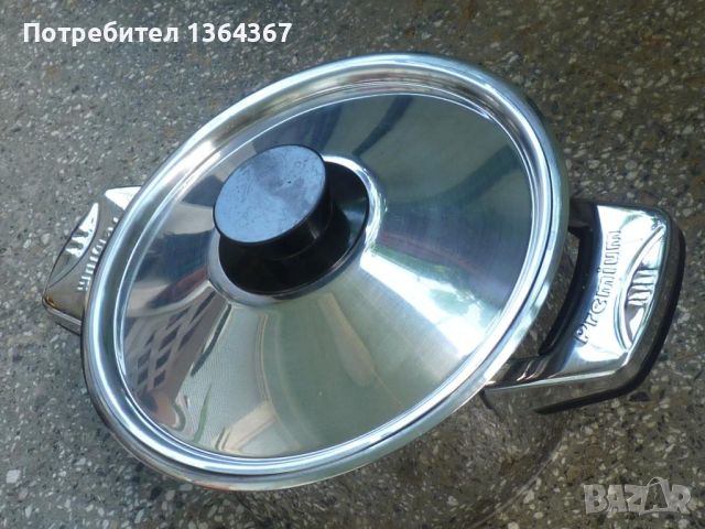 Отлична маркова немска тенджера BergHoff метален капак,обем от 3.8л., снимка 3 - Съдове за готвене - 45493822