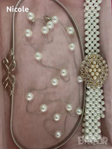 Уникални колани перлени, сребърни и златни, снимка 9 - Колани - 44553992