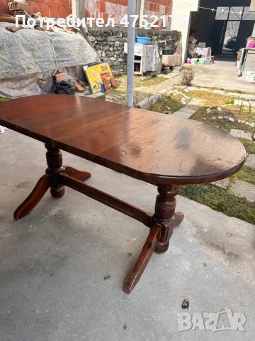 Масивна дървена маса, снимка 3 - Маси - 53694293