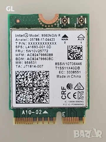 Intel 9560NGW  /Intel 9560NGW R Bluetooth , снимка 2 - Части за лаптопи - 48781199