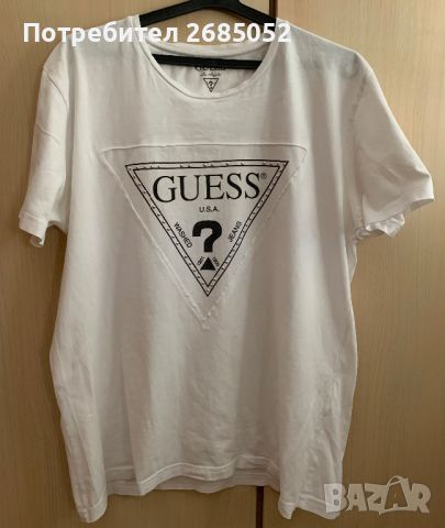 Мъжка тениска Guess размер L-XL, снимка 1 - Тениски - 46318755