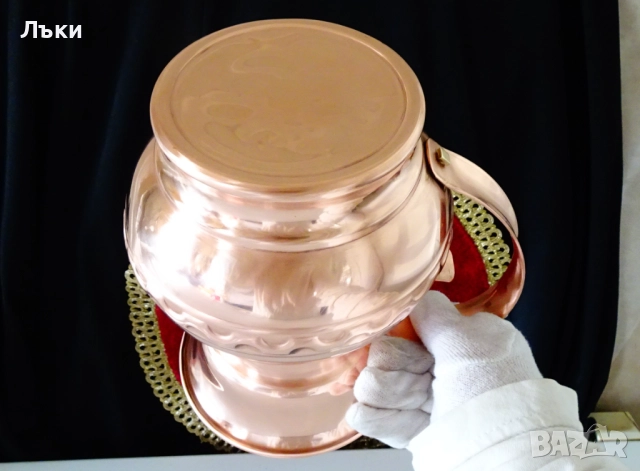 Битова медна кана за вино,чиста червена мед. , снимка 10 - Антикварни и старинни предмети - 51895674