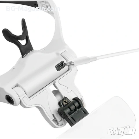 Акумулаторна лупа за глава с различни увеличения и LED осветление за четене шиене бродиране гоблени, снимка 9 - Други инструменти - 54027220