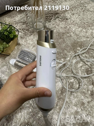 Philips Сешоар 4 в 1 електрическа четка за коса с въздух, снимка 3 - Аксесоари за коса - 51937673
