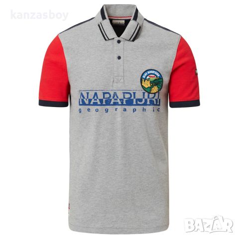 Napapijri Eishop Short Sleeve Polo Shirt - страхотна мъжка тениска М, снимка 3 - Тениски - 45344204
