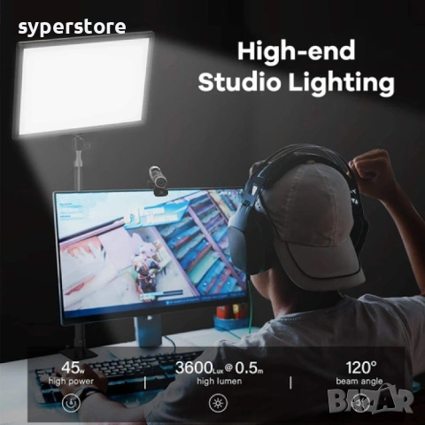 Професионална LED лампа Digital One SP01147 PL-260, 11", за видео заснемани и за студийно осветление, снимка 4 - Светкавици, студийно осветление - 53367680