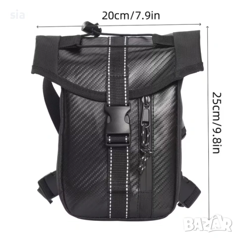 Чанта за крак/ Бедро, drop leg bag, Карбон, снимка 2 - Аксесоари и консумативи - 32112611