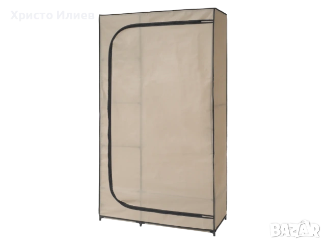 Текстилен гардероб с лост и рафтове НОВ , снимка 6 - Гардероби - 53762882