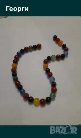 Наниз от натурални ахати, снимка 4 - Колиета, медальони, синджири - 50139173