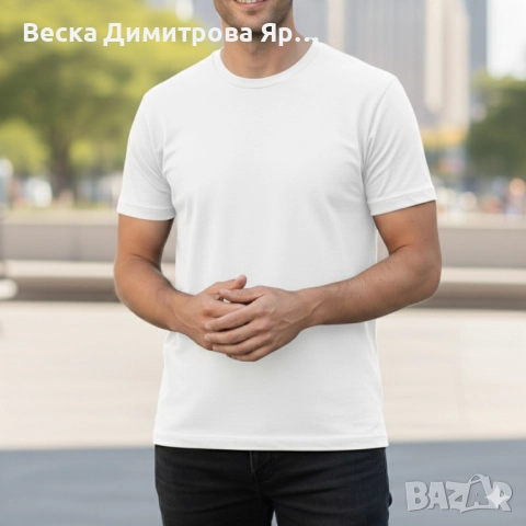 Мъжки тениски от 100% памук – 8 различни цвята. Вземаш 4 броя, получаваш 8 броя. Цената е за 1 бр , снимка 12 - Тениски - 51851140