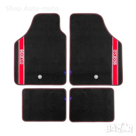 Стелки Automat, Мокет, Универсални, С червено, 4бр