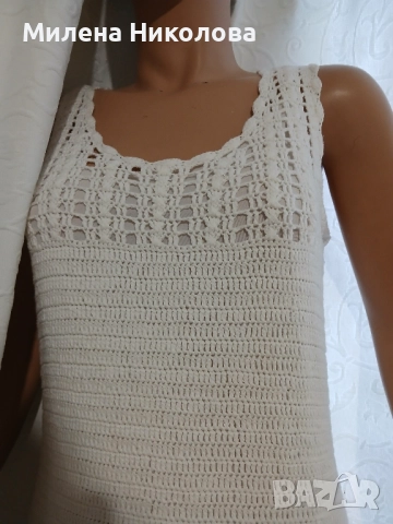 Дълга плетена рокля с подплата Mango , снимка 6 - Рокли - 52187407