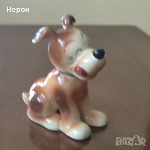 Порцеланово куче /фигурка/солница, снимка 3 - Статуетки - 52499811