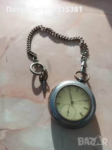 Сребърен джобен часовник , снимка 7 - Джобни - 52971156