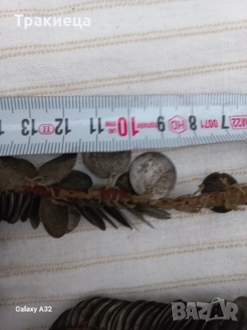 СТАР СРЕБЪРЕН ЖЕНСКИ НАКИТ ТРЕПКА ПРОЧЕЛНИК ТУРСКИ АКЧЕТА , снимка 3 - Антикварни и старинни предмети - 52687531