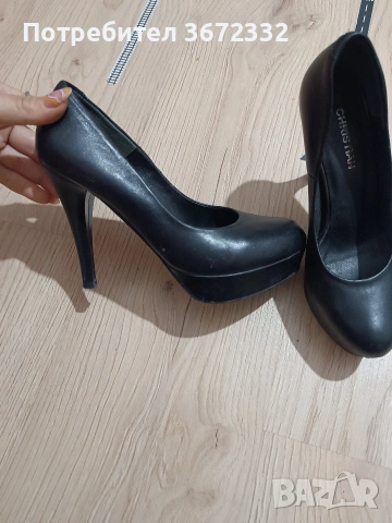 ест.Кожа обувки, снимка 2 - Дамски обувки на ток - 53891328