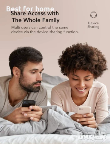 Nooie WLAN  Смарт WiFi контакт съвместим с Alexa и Google Home, снимка 5 - Друга електроника - 50830489