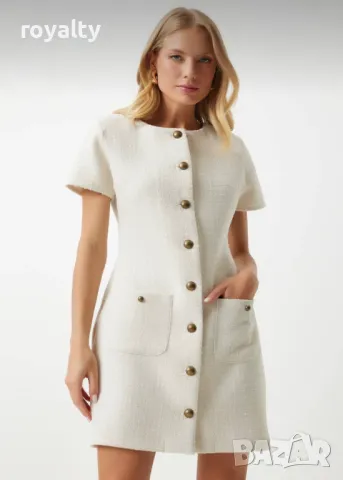 Бяла дамска рокля , снимка 4 - Рокли - 50208285