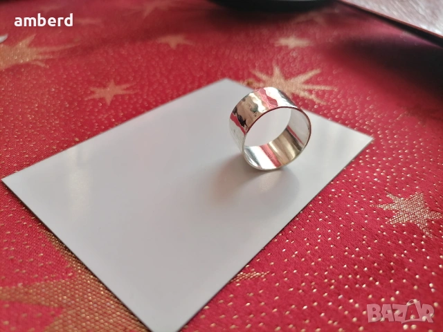 Уникална сребърна халка - модел CR024, снимка 9 - Пръстени - 53677732