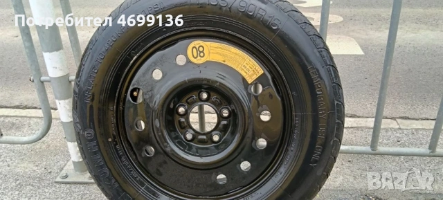 Резервна гума за Опел:Антара,Зафира,Шевролет Каптива 5х 115