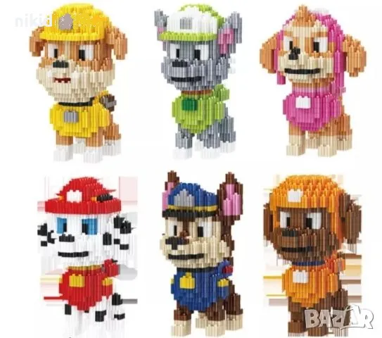 Пес Патрул Pes Paw Patrul connection block части тип лего конструктор строител играчка, снимка 4 - Конструктори - 50231199