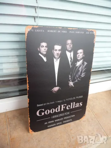 Метална табела филм Добри момчета мафия мафиотски Робърт де Ниро Мартин Скорсезе, снимка 2 - Декорация за дома - 50114210