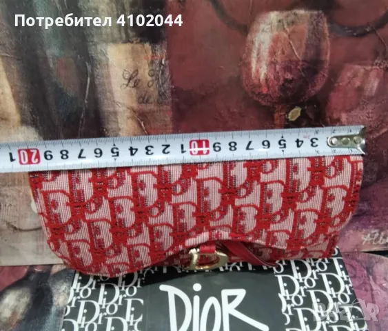 Дамско портмоне на Dior, снимка 3 - Портфейли, портмонета - 48027279