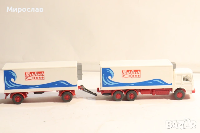 WIKING 1:87 H0 MAN МАН КАМИОН РЕМАРКЕ МОДЕЛ, снимка 5 - Колекции - 53803185