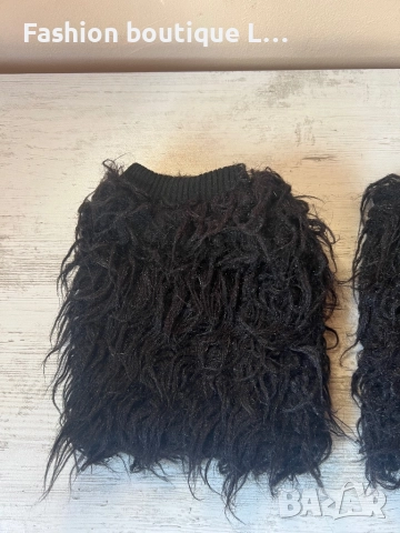 Черни пухени гети с дълъг косъм 🖤🖤, снимка 2 - Други - 52278747