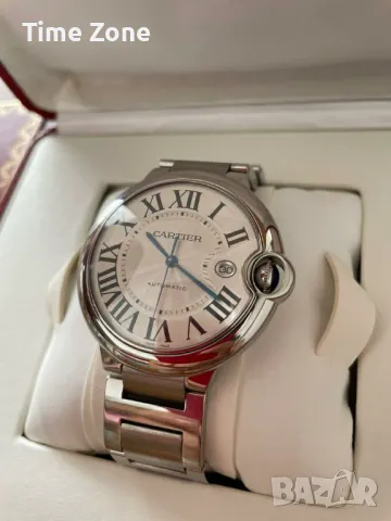 Cartier Ballon Bleu 42mm Steel White Dial Automatic Унисекс Различни Варианти, снимка 4 - Мъжки - 47989938