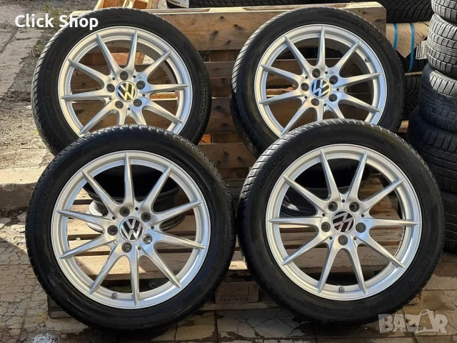 5х112 17 Цола Джанти Vw Golf Caddy Touran 5х112 Голф Кади Туран, снимка 5 - Гуми и джанти - 52435943