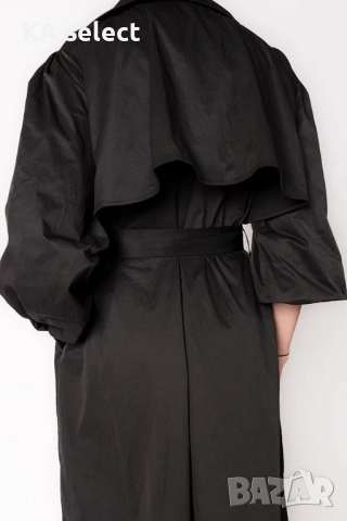 Черно тренч палто – Noir Grace, снимка 4 - Шлифери - 51454118