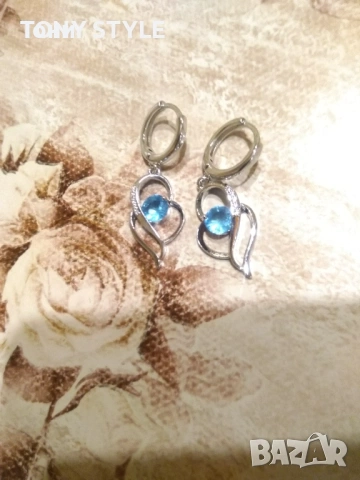 Нови Сребърни Дамски Обеци , снимка 3 - Обеци - 53759614